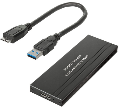 Kieszeń zewnętrzna Maclean MCE582 do M.2 SDD NGFF USB 3.0 Black (5902211121800)