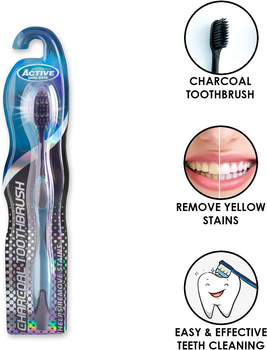 Szczoteczka do zębów Beauty Formulas Active Oral Care Charcoal Toothbrush (5012251012706)