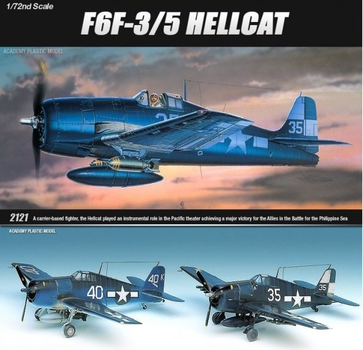 Модель літака Academy F6F-3/5 Hellcat (0603550021213)