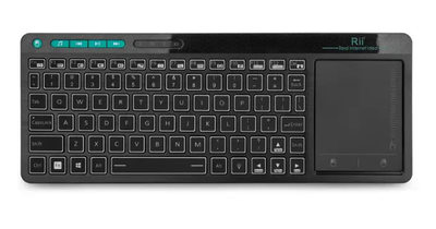 Бездротова повітряна клавіатура з сенсорною панеллю та мишею Rii Mini K18 Plus 2.4G
