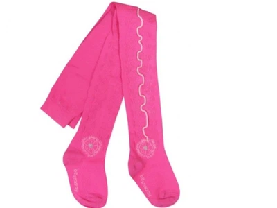 Колготки трикотаж ажурные для девочки Be Snazzy RA-019 080-86 см (9-18 months) малиновый