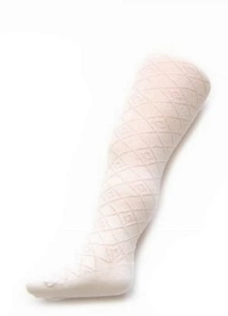 Колготки трикотаж ажурные для девочки Be Snazzy RA-07-5 080-86 см (9-18 months) Белый