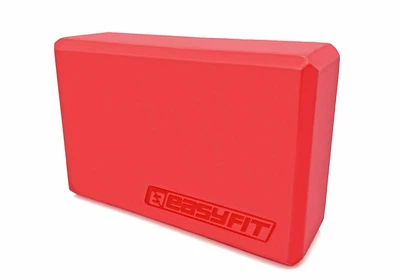 Блок для йоги EasyFit EVA, 23х15,5х7,5 см, червоний