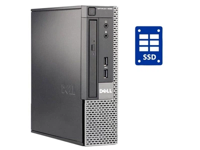 Неттоп Dell Optiplex 9020 USFF / Intel Core i3-4130 (2 (4) ядра по 3.4 GHz) / 8 GB DDR3 / 120 GB SSD / Intel HD Graphics 4400 / DVD-ROM б/у