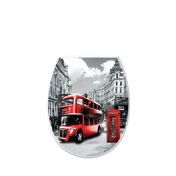 Сиденье на унитаз с рисунком "London" Elif plastic