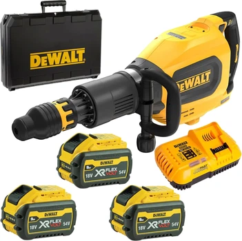 Акумуляторний відбійний молоток DeWalt DCH911X3 SDS-MAX безщітковий + 3 АКБ, зарядний пристрій