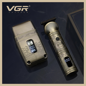 Набір для стрижки та гоління VGR V-649 Shaver Set шейвер для гоління, триммер для бороди (VS7006436)