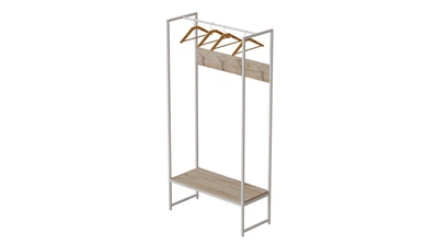 Вешалка напольная модульная Ferrum-decor Трелис 13 180x90x38 белый ДСП Дуб Сан-Марино 16мм (XK00296)