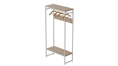 Вешалка напольная модульная Ferrum-decor Трелис 14 180x90x38 белый ДСП Дуб Сан-Марино 16мм (XK00314)