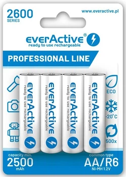 Батарейки акумулятор everActive Ni-MH AA/HR06 2600 mAh BL 4шт