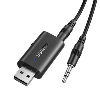 Bluetooth-приемник Ugreen Bluetooth 5.1 AUX 3.5 мм 2 в 1 автомобильный аудиоадаптер (YM997)