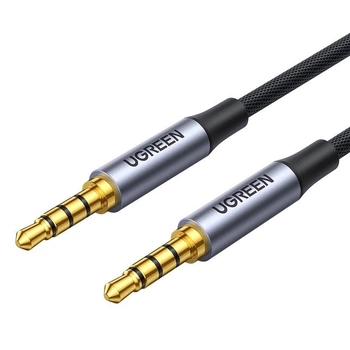 Кабель аудио Ugreen 4 pin TRRS 3.5 mm Hi-Fi профессиональный AUX 1.5M Black (YM897)