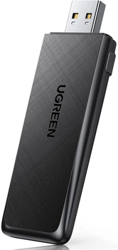 WiFi-адаптер Ugreen USB Wifi Dongle AC1300 High Gain двухдиапазонный для ПК (YM1005)