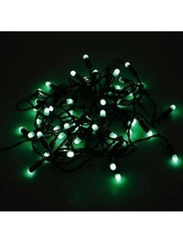 Гирлянда Led на 100 больших матовых диодов электрическая с контроллером Зеленый