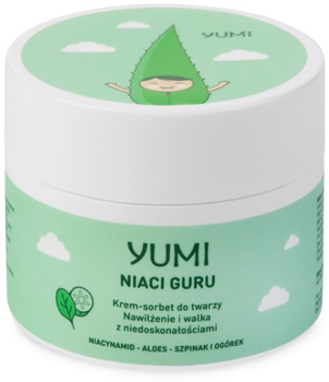 Крем-сорбет для обличчя Yumi Niaci Guru Hydrating & Balancing Spinach & Cucumber 50 мл (5902693164029)