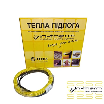 Нагрівальний кабель In-Therm ADSV20 1300 Вт (6,4 - 7,7 м2), електрична тепла підлога