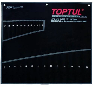 Чехол Toptul для гаечных ключей на 26 ед. для набора GPAA2602 / GPAX2601 (PA26063201)