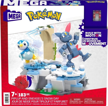 Puzzle Mattel Mega Pokemon Śnieżny dzień 183 elementy (194735107841)