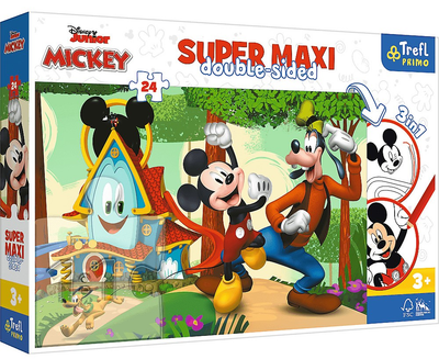 Puzzle Trefl Super Maxi Wesoły Domek i przyjaciele Mickey 24 elementy (5900511410129)