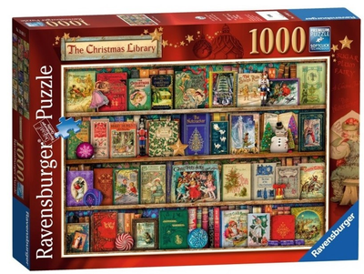 Puzzle Ravensburger Świąteczna biblioteczka 1000 elementów (4005556198016)