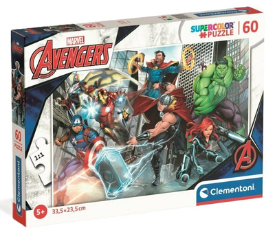 Puzzle Clementoni Super Kolor The Avengers 60 elementów (8005125261123)