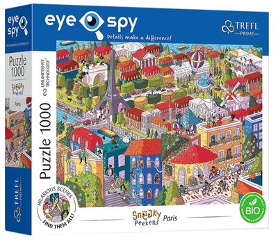 Пазл Trefl Eye-Spy Sneaky peekers Париж Франція 1000 елементів (5900511107128)