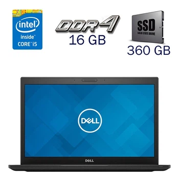 Ультрабук Dell Latitude 7490 / 14" (1920x1080) IPS / Intel Core i5-8350U (4 (8) ядра по 1.7 - 3.6 GHz) / 16 GB DDR4 / 360 GB SSD / Intel UHD Graphics 620 / WebCam б/в