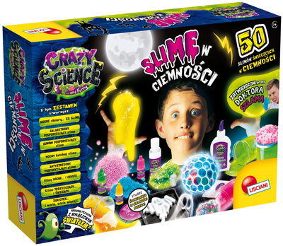 Zestaw naukowy Lisciani Crazy Science Slime w ciemności (8008324094158)