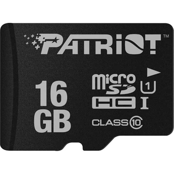 Карта памяти Patriot MicroSDHC 16GB UHS-I Class 10 LX (PSF16GMDC10)