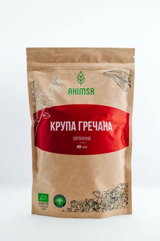 Крупа гречана органічна без глютену 800 г TM Ahimsa