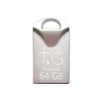 Флеш пам'ять TG 64GB USB2.0 універсальний T&G Metal 106 накопичувач/флешка для зберігання, перенесення та обміну даними Сталевий