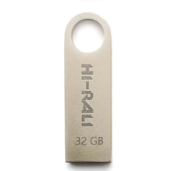 Флеш пам'ять HI-RALI Shuttle 32GB Flash Drive USB2.0 універсальний накопичувач/флешка для зберігання, перенесення та обміну даними для пристроїв/ПК/ноутбука Сталевий