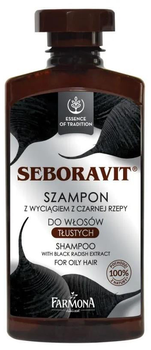 Szampon do włosów przetłuszczających się Farmona Saponics z Czarną Rzodkwią 330 ml (5900117007945)