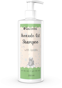 Шампунь для зволоження волосся Nacomi Олія авокадо з кератином 250 мл (5901878680286)