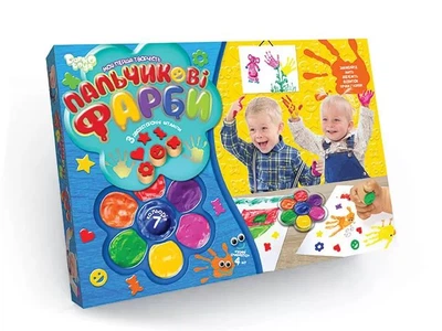 Набор для рисования Danko Toys Пальчиковые краски (укр.) (PK-01-02)
