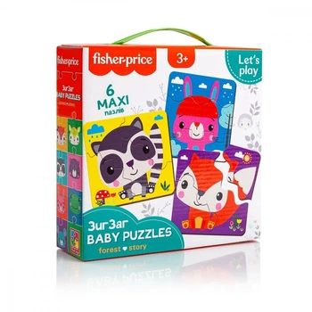 Пазлы Vladi toys Baby puzzle зигзаг Fisher-Price "Forest story" (VT1722-08)