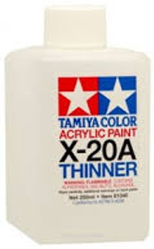 Rozcieńczalnik do farb akrylowych Tamiya Thinner X-20 250 ml (4950344964451)