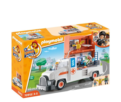 Zestaw do zabawy Playmobil Duck on Call Ambulance Truck (4008789709134)