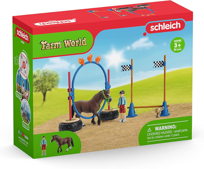 Zestaw do zabawy Schleich Farm World Pony Agility Race (4055744029882)