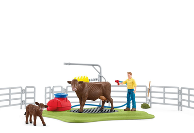 Zestaw do zabawy Schleich Farm World Happy Cow Wash (4059433416977)