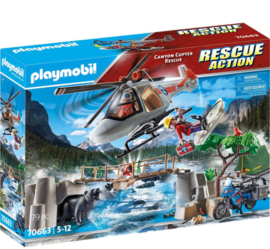 Ігровий набір Playmobil Rescue Action Canyon Copter Rescue (4008789706638)