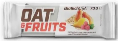 Батончик BioTeсh Oat and Fruits Bar 70 г Йогурт груша - малина