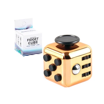 Антистресс фиджет кубик Fidget Cube - золото (AS-108595)