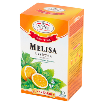 Фруктовий чай Malwa Меліса c лимоном 20 шт (5902781001663)
