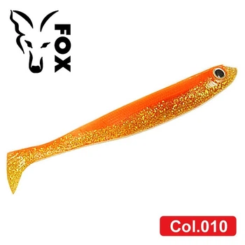 Силиконовый виброхвост Fox 10см Reaper #010 (orange gold) (1шт)