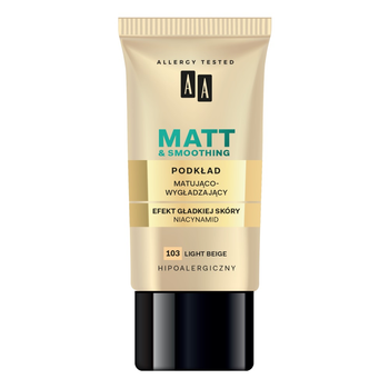 Podkład matujący AA Make Up Matt matująco-wygładzający 103 Light Beige 30 ml (5900116023199)