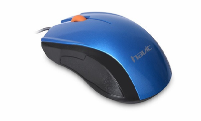 Мышь Havit HV-MS689, Blue, USB, 1200 dpi (6950676279412)
