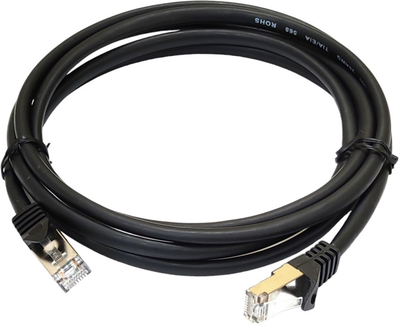 Патч-корд ShiverPeaks Cat 6a RJ45 S/FTP 2 м Black (4017538063922)