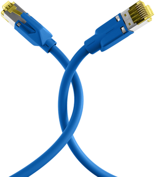 Патч-корд TB Cat 6a RJ45 S/FTP 0.5 м Blue (4017538064141)