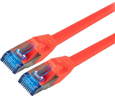 Патч-корд ShiverPeaks Cat 6a RJ45 S/FTP 3 м Red (4017538064165)